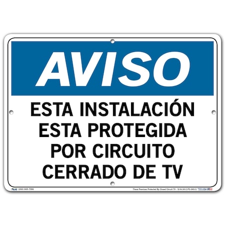Vestil Polystyrene Sign, 10-1/2" Height, 14-1/2" Width, Polystyrene, Rectangle, Spanish SI-N-34-C-PS-040-S